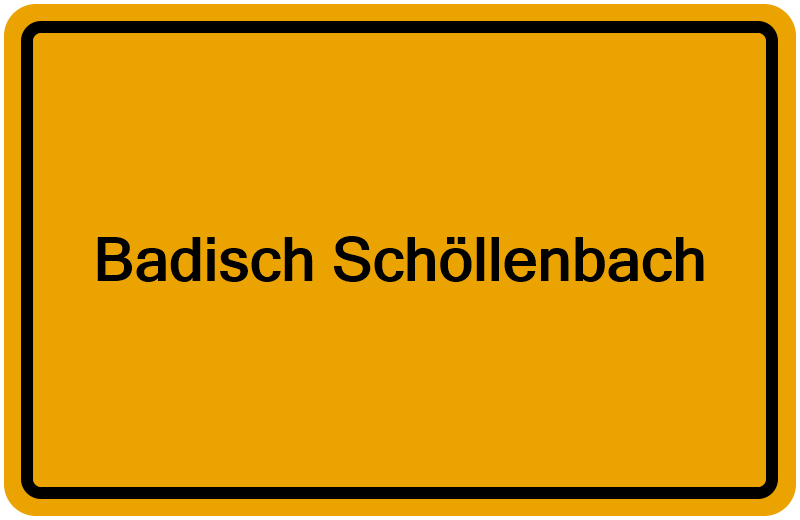 Handelsregister Badisch Schöllenbach